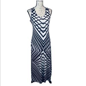 NWOT sleeveless Abstract geometrical  Size small abstract dress maxi sexy